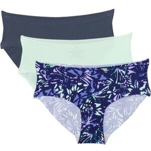 Under Armour Essential 4-Way Stretch No Show 3-Pack Hipster Panty Blue Size L NW